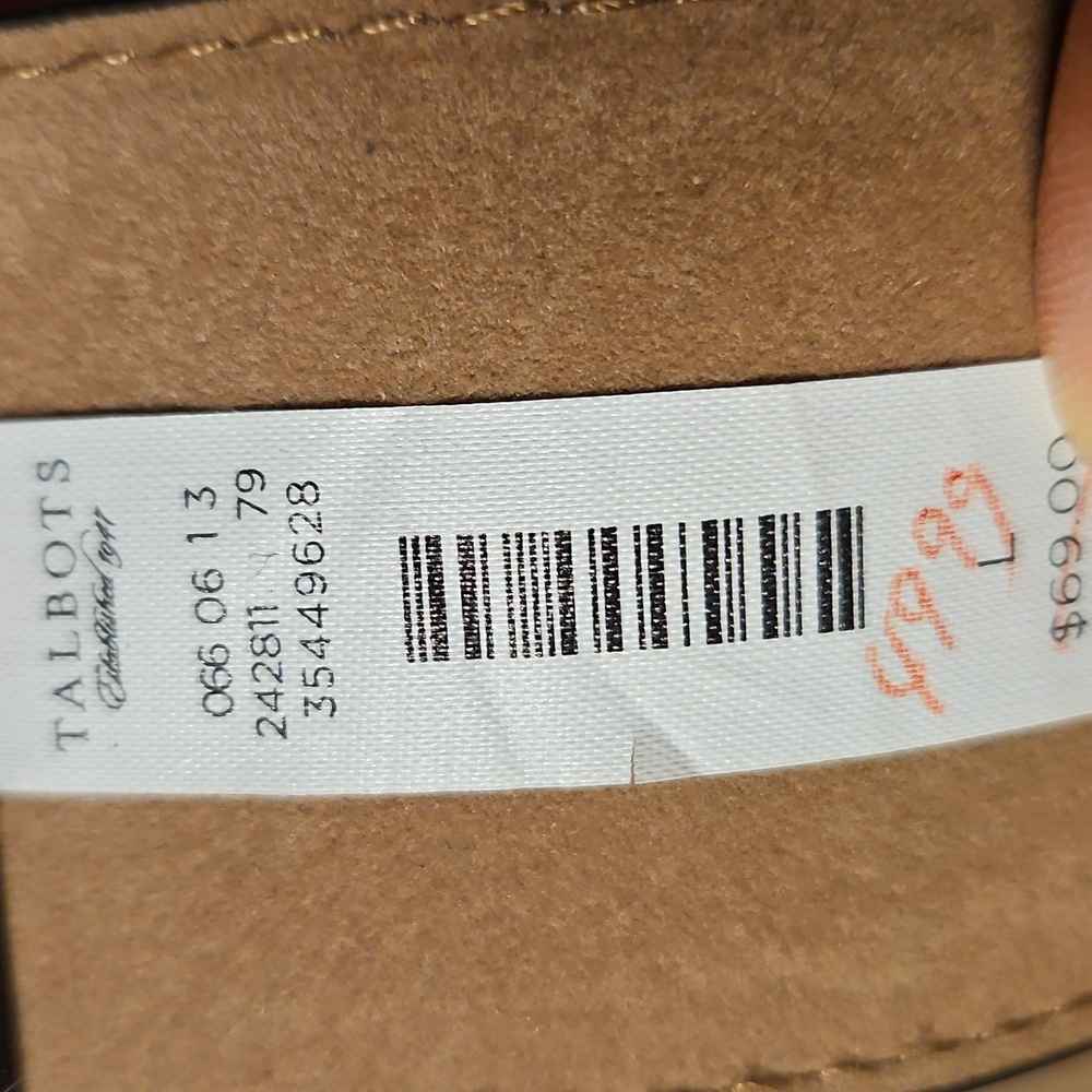 Talbots Zebra Print Calf Hair Belt - Picture 4 of 5
